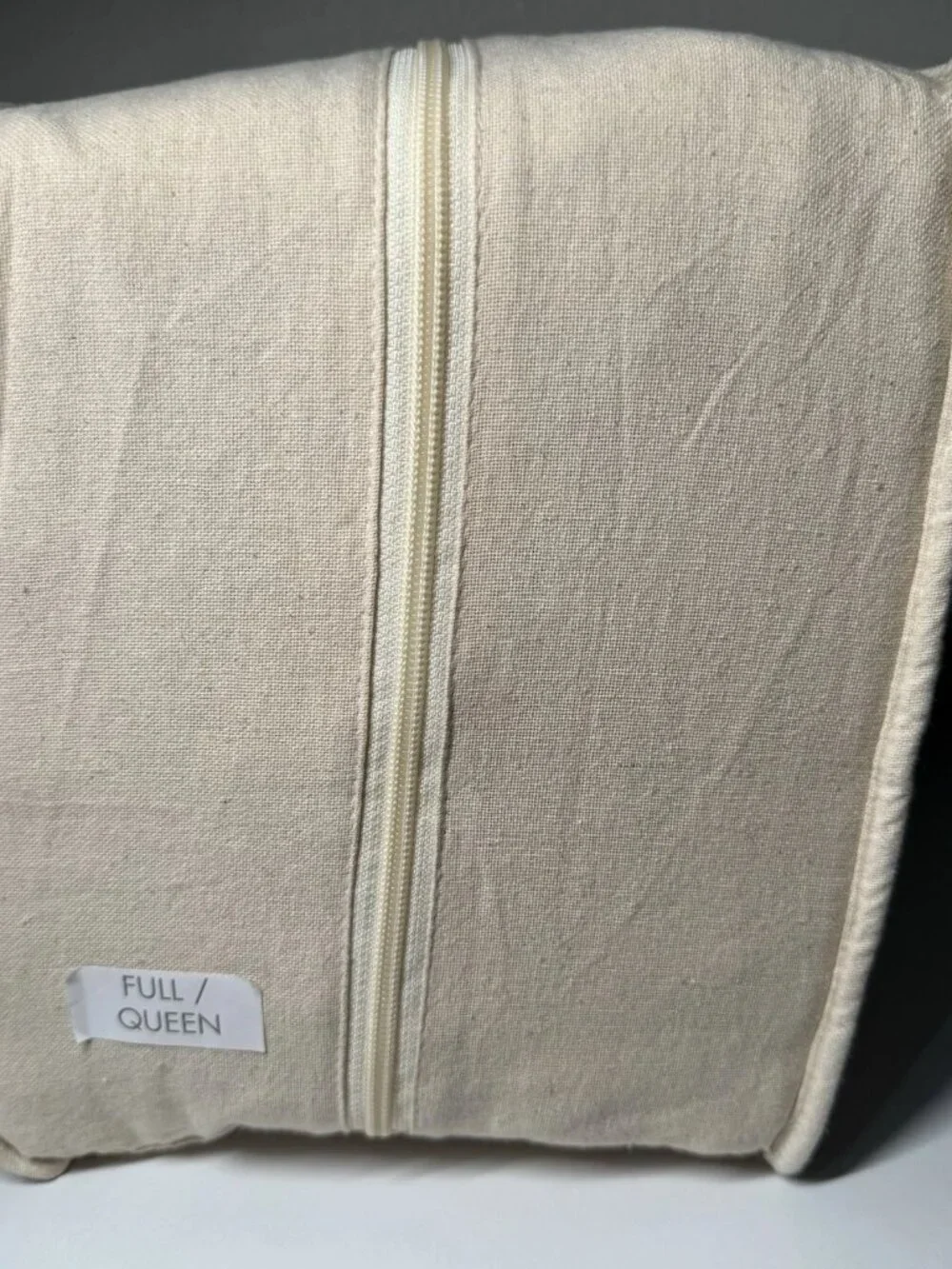 Oake Layered Horizons 3 Pc  Full / Queen Natural Cotton Duvet Set - MSRP $250